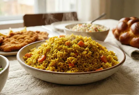 אורז בקארי וירקות